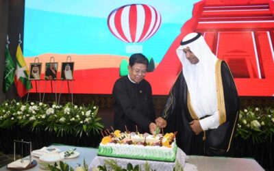 U Than Swe, Deputy Prime Minister and Union Minister for Foreign Affairs of the Republic of the Union of Myanmar attends Saudi Arabia’s National Day reception