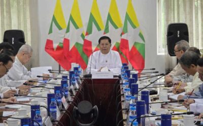 U Than Swe, Deputy Prime Minister and Union Minister for Foreign Affairs of the Republic of the Union of Myanmar meets with Members of the Myanmar Institute of Strategic and International Studies (MISIS) (23-9-2024)