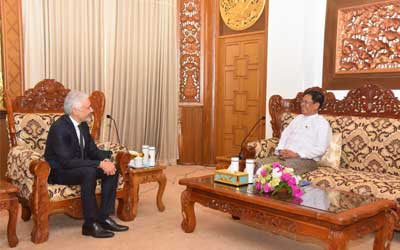 Deputy Prime Minister and Union Minister for Foreign Affairs receives Brazilian Ambassador to Myanmar